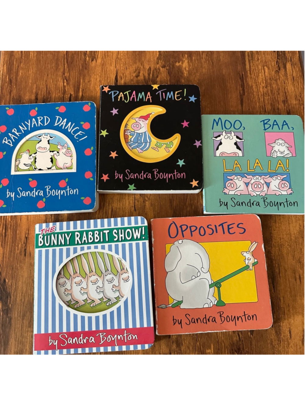 Sandra Boynton Board Book Lot 5 Barnyard Dance Pajama Time Moo Baa